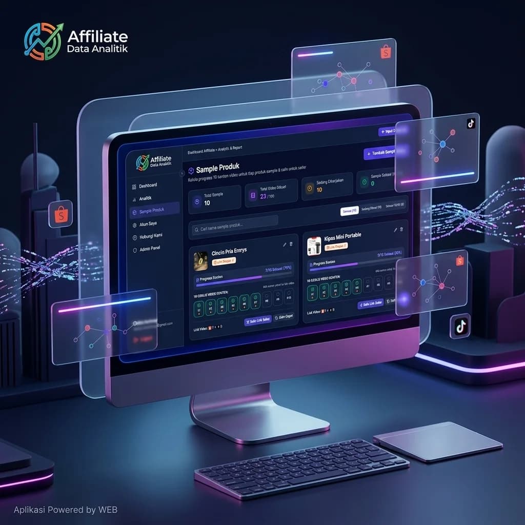 Dashboard Affiliate Shopee TikTok: Analitik Data & Progress Konten